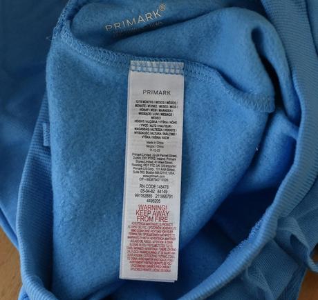 Tepláky vel. 12 - 18 m, primark,86