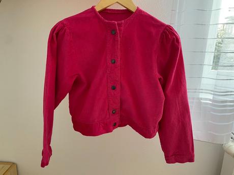 Růžová dívčí bundička/krátké sako vel. s/m/11 let, s