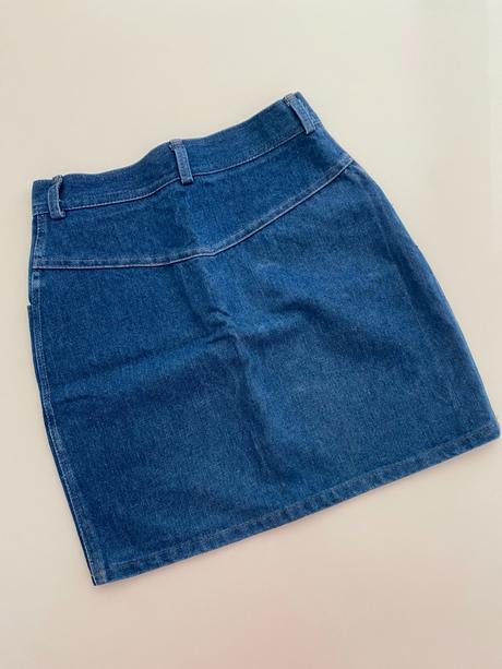 Džínová sukně do pasu, vel. xxs, xs