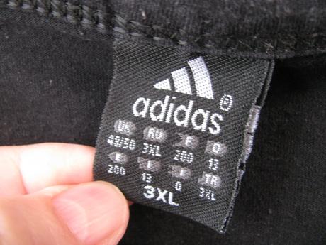 Černé bavlněné tričko adidas, adidas,xxxl