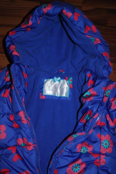 Buřinkatá květovaná bunda, mothercare,92