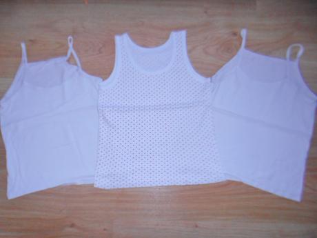 Dívčí tílka vel.116/122 3 kusy, 116