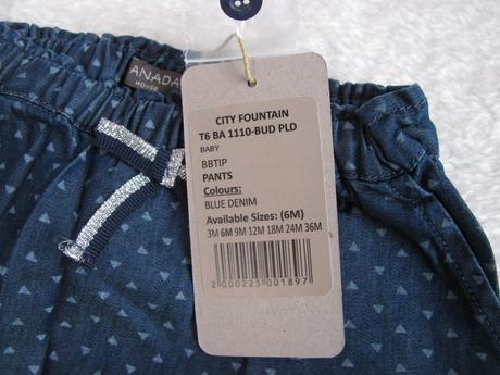 Kojenecké tmavě modré baggy kalhoty se vzorkem, house,68