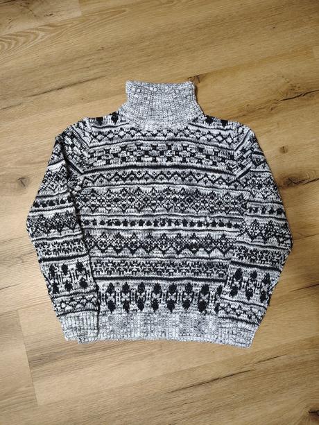 Dětský žakárový svetr s rolákem 152 reserved, reserved,152
