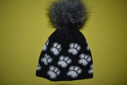 Dvojitá zimní čepice s tlapkami v.86-104, 98