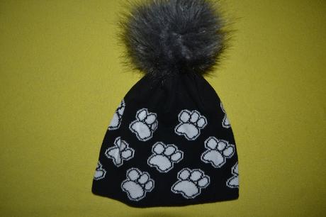 Dvojitá zimní čepice s tlapkami v.86-104, 98