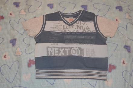 Nextové bavlněné tričko vrstevnatý efekt, next,80