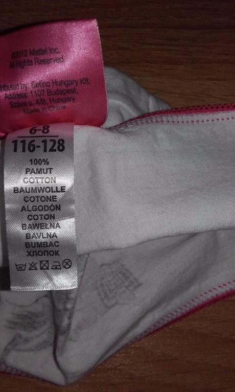 Kalhotky monster high - nenošené 6-8 let, 116