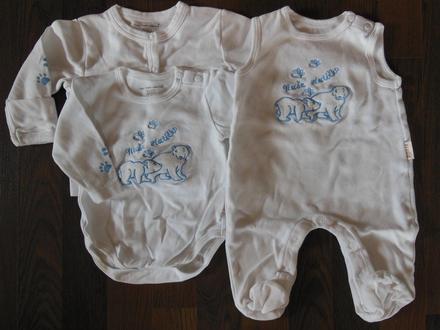 Novorozenecká souprava dupačky a body, tulec trend,56