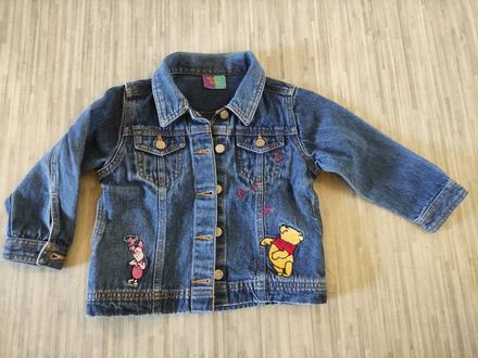 Riflová bunda s medvídkem pú, disney,86