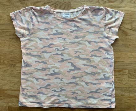 Maskáčové triko růžové pageone vel. 140/146, 140