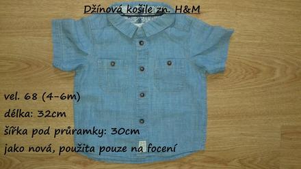 Džínová košile zn. h&m, h&m,68