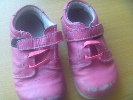 Růžové koženkové barefoot tenisky vel. 27, 27