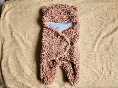 Zavinovačka zimní hnědá huggiebear teplá medvídek,
