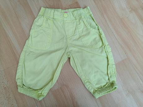 Žluto-zelené 3/4 kraťasy & šortky dopodopo vel. 98, dopodopo,98