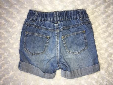 Modré riflové/džínové kraťasy h&m, h&m,86