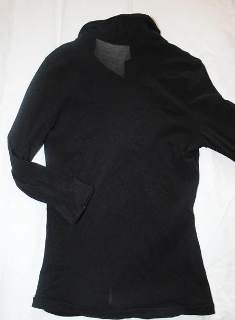 Vb193. šifónová černá košile, vel.xs, xs