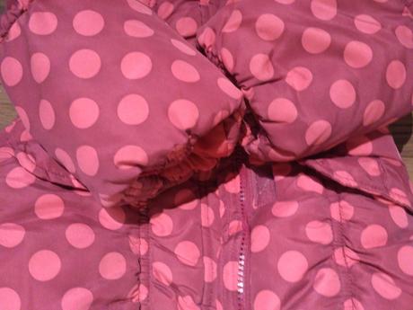 Zimní puntikovaná bunda, debenhams,98