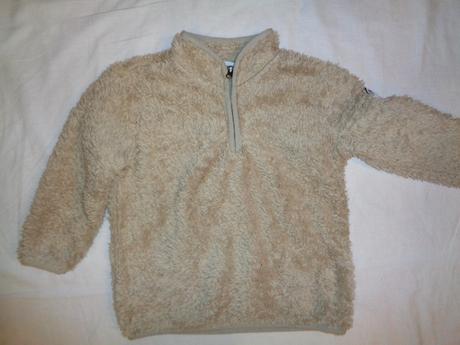 Super béžová chlupatka - mikina, impidimpi,86