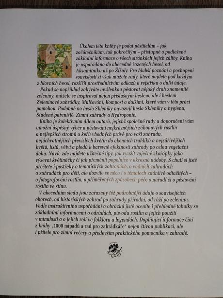 Kniha rad pro zahrádkáře, 