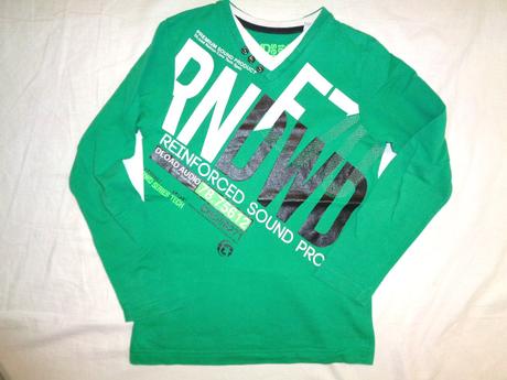 Luxusní zelené tričko s aplikací 134/140, c&a,134