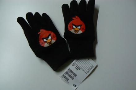 Fleece rukavice s angry bird, h&m,98