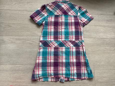 Dívčí kostkované šaty, okay, vel. 116, okay,116