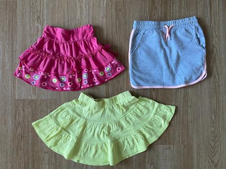 Dívčí bavlněné sukýnky - 3 ks, 122
