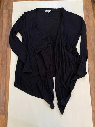 Tenký černý svetřík / kardigan, vel m,, m