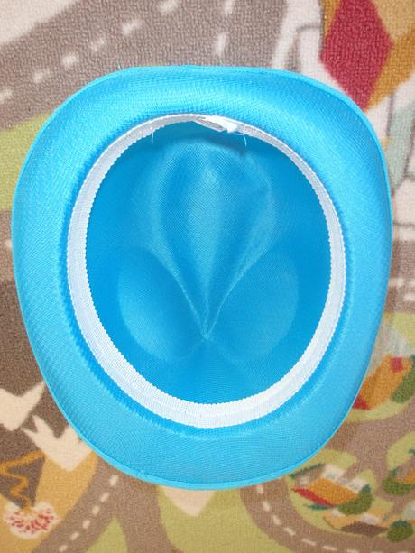 Klobouk-klobouček nejen na karneval modrý., 