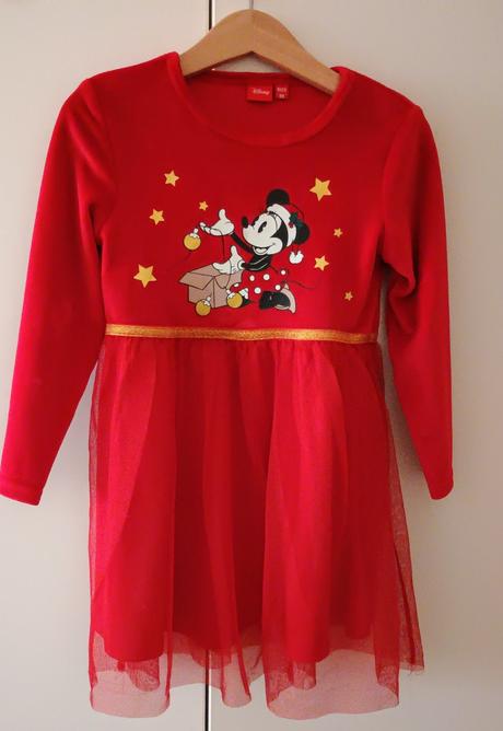 Krásné vánoční šaty, šatičky, disney,98