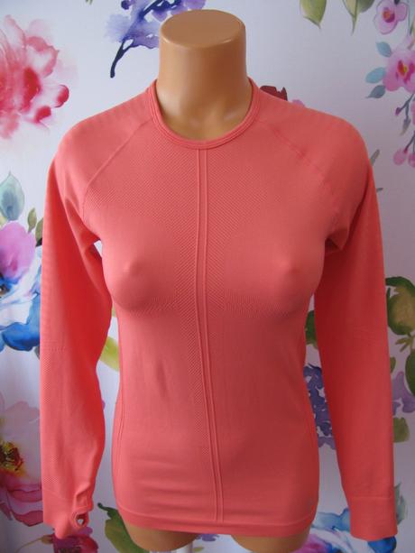 Funkční lososové elastické tričko workout, primark,s