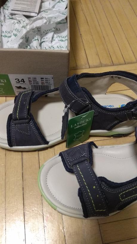 Nové lasocki kožené sandály vel. 34, lasocki,34