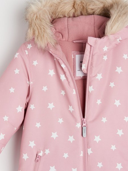 Hvězdičková kombinéza zimní overal růžový vel. 98, sinsay,98