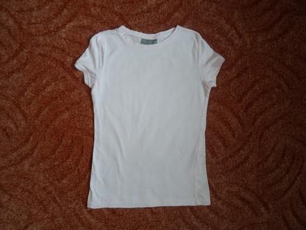 Růžové tričko triko krátký rukáv, 134