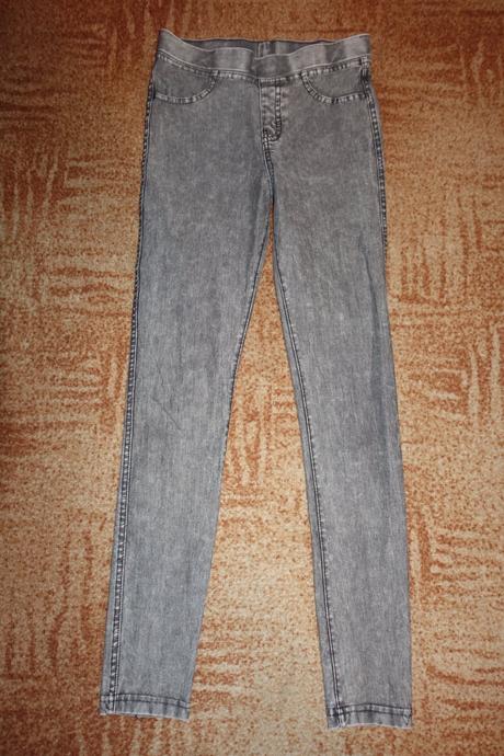 Dívčí riflové jegginy hm vel. 152, h&m,152