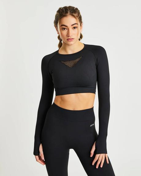 Sportovní elastické crop top tričko, 164