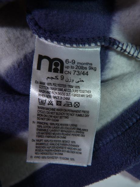 Mothercare flísová mikina vel. 74, mothercare,74