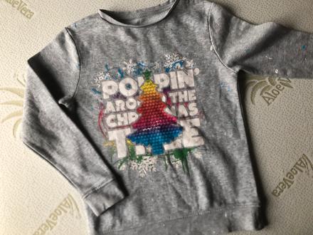 Šedá mikina se stromečkem, 128