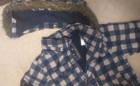 Teplá bunda s kapuckou - vel. 94, 92