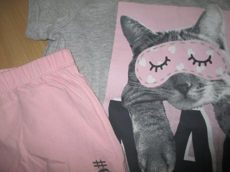 Pyžamo s kočkou 146/152, f&f,152