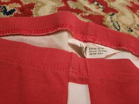 4x dlouhé legíny, h&m,104