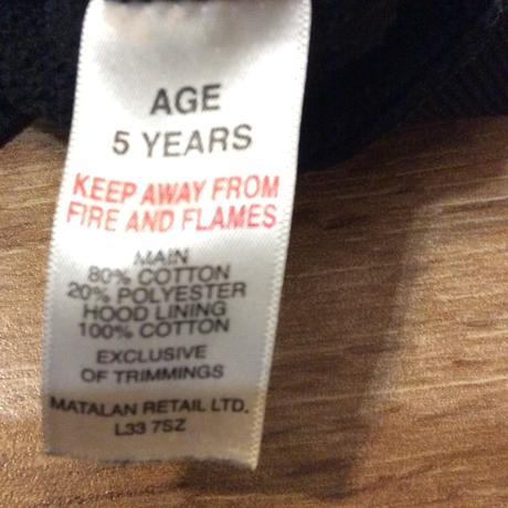 Bavlněná mikina na zip, matalan,110