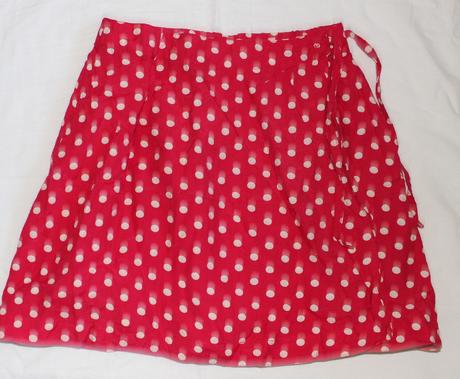 Ho23. puntíkatá zavinovací suknička 6-7 let, h&m,122