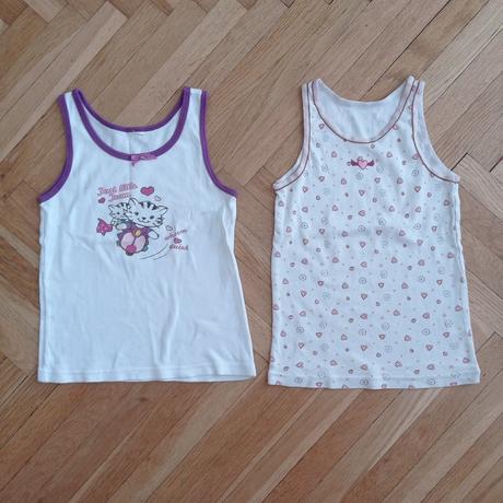 2x spodní košilka 116/122, 104–116