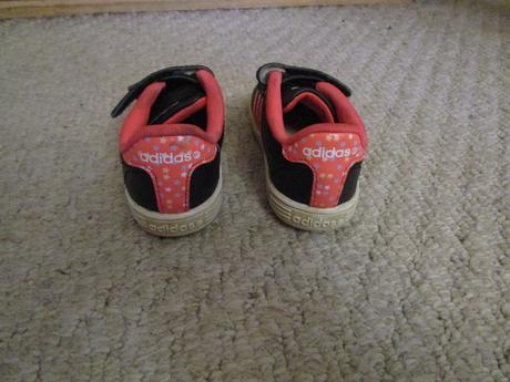 Oranžovočerné tenisky adidas, č. 21, stélka 12,5cm, adidas,21