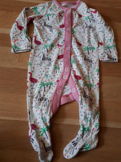 Bílý overal se zvířátky vel. 56, 56