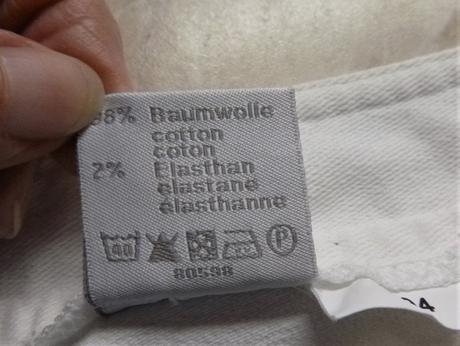 Bílé rovné džíny - vel.l, l