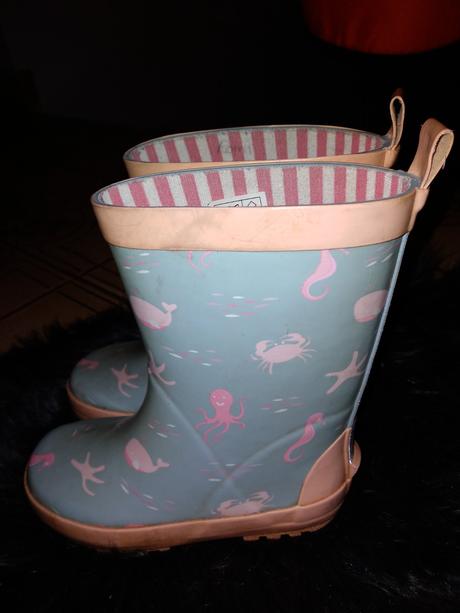 Dívčí gumáky moře vel. 26-27, vnit.stélka 17 cm, tcm,26