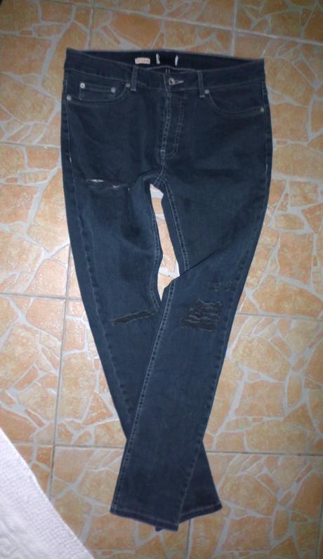 Džíny skinny trhané - vel.m-l, m